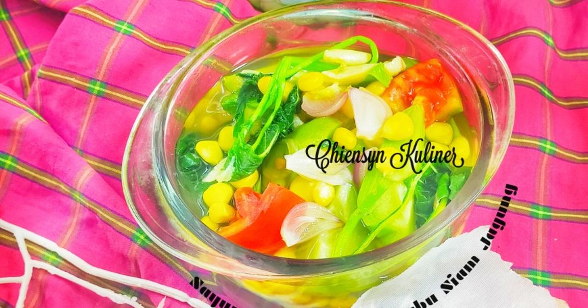 Sayur Bening Bayam Labu Siam Jagung