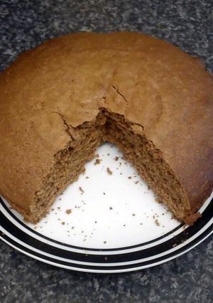 A picture of Chocolate sponge cake.