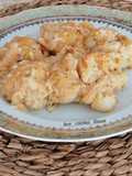 Coliflor gratinada con bechamel de calabaza