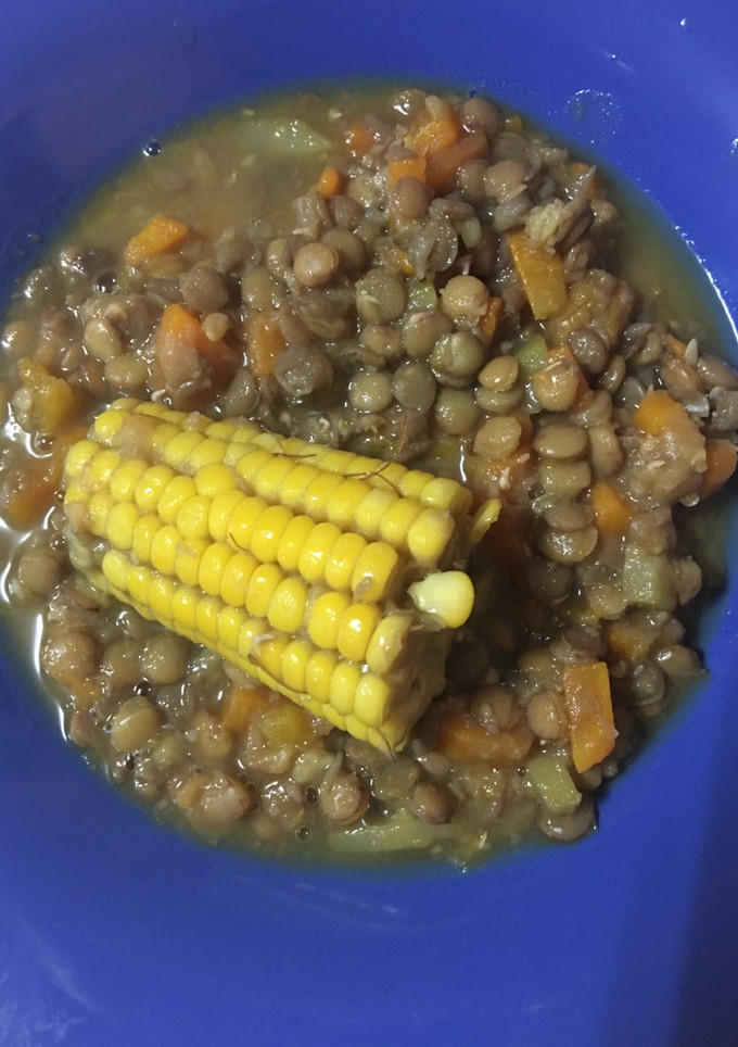 Una foto de Guiso de lentejas fáciles y rápidas (receta tupper)