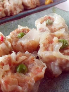 A picture of Delicious Pan-Fried Imitation Crab Shumai.