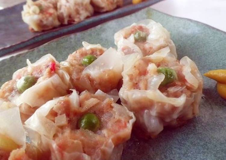 Steps to Prepare Favorite Delicious Pan-Fried Imitation Crab Shumai