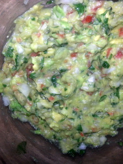 A picture of Sierra's Chunky Garlic Guacamole.