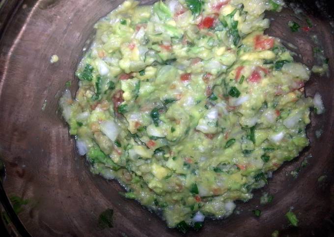 Recipe of Any-night-of-the-week Sierra's Chunky Garlic Guacamole