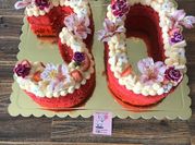 Una foto de red velvet torta