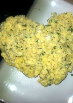 A picture of Sierra's Perfect Scrambled Eggs for 2.