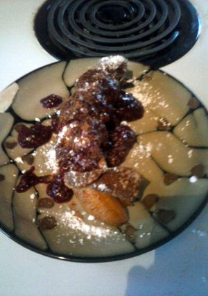 A picture of Brad's deep fried banana.