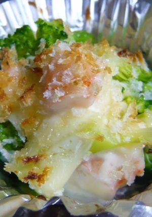 A picture of Gratin-style Baked Broccoli - Great for Bentos.