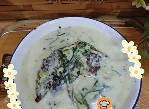 Gambar 27:1:26 - Ikan pari bakar berkuah santan cekur