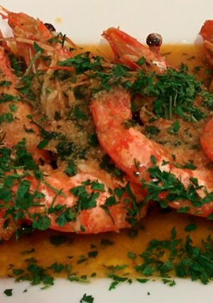 A picture of Gambas a la Plancha.
