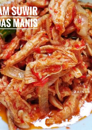Foto resep 30. Ayam Suwir Pedas Manis