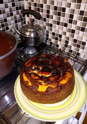 Una foto de Torta de peras y pasas