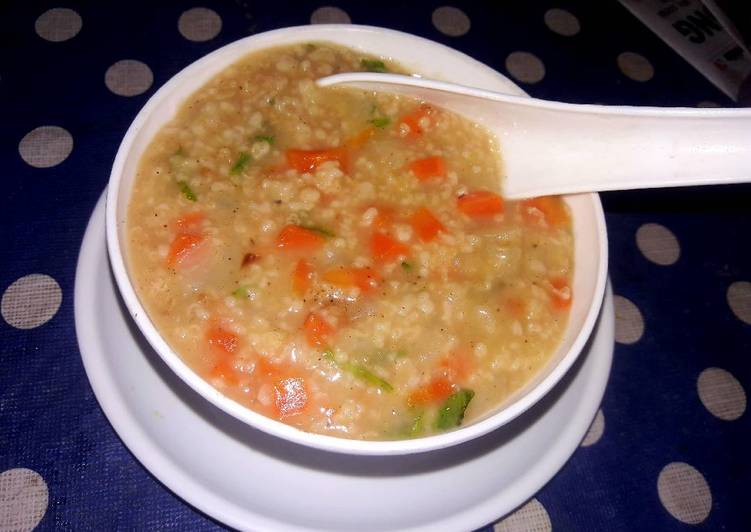 Oats, vegtables soup (low calorie soup)