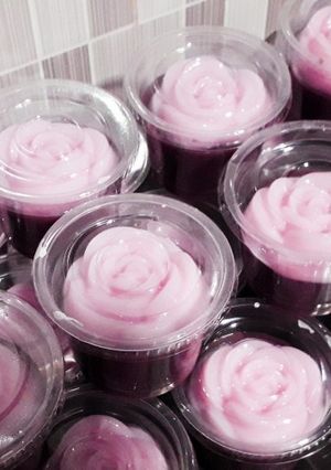 Foto resep Puding coklat stroberi cup