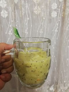 عکسی از دستور اسموتی سیب و کیوی