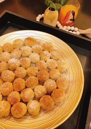 صورة لوصفة معمول العيد بالتمر والبف باستري 🎉