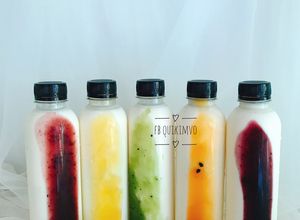 Hình của món Sữa chua uống sốt trái cây tươi.