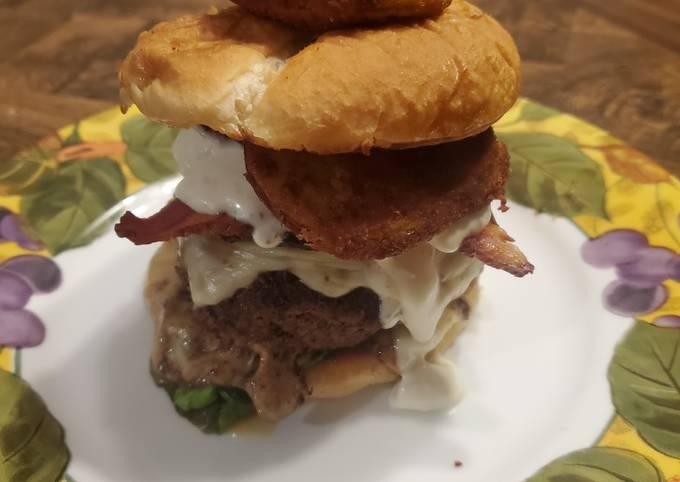 Brad's fried green tomato burger