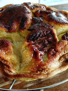 Una foto de Torta invertida de manzana saludable