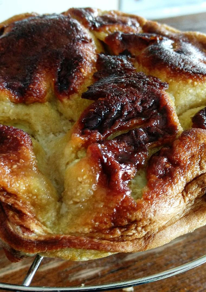 Una foto de Torta invertida de manzana saludable