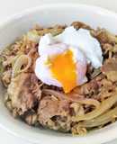 簡易牛丼拌水波蛋