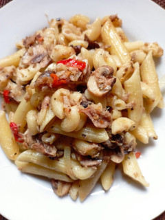 Foto resep Pasta Tuna Jamur Pedas