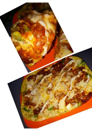 Foto resep Pizza telor simple yg yummy penyelamat disaat lapar melanda.. 😜