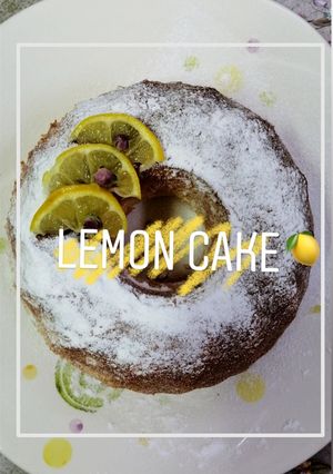 صورة لوصفة كيكة الليمون 🍋💛