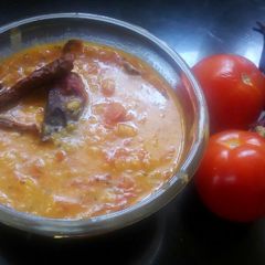 Tomato pappu A picture of Tomato pappu.