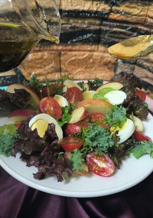 生菜沙拉/咖啡油醋沙拉醬 的食譜成品照片
