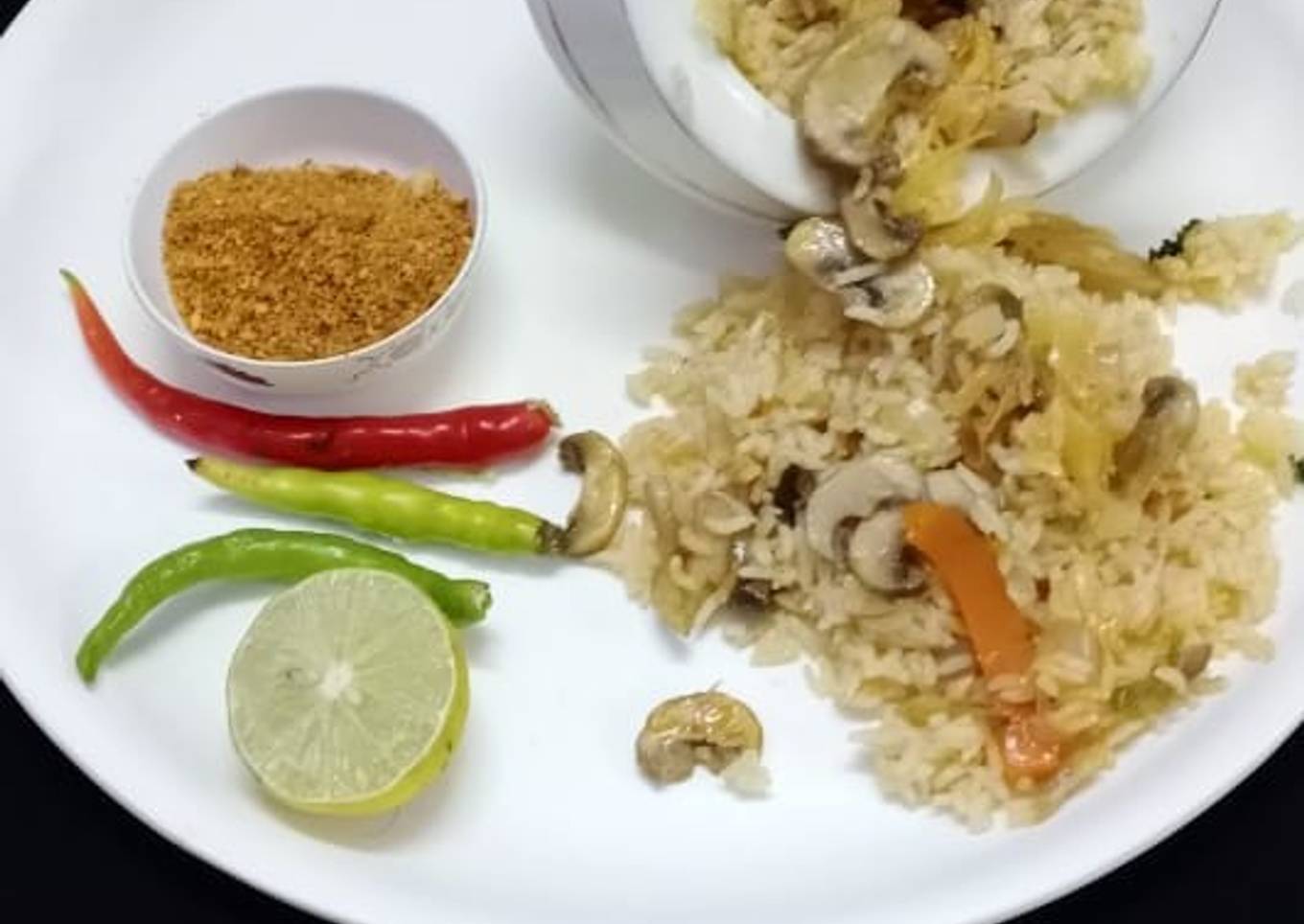 Mushroom pulao