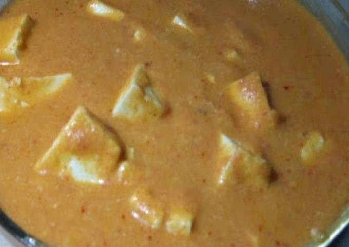 Healthy Shahi Paneer version without cream /Fasting recipe