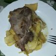 Papas con calabacín y cebolla a carne 🤗🖒🍽