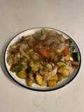 Cabbage Zucchini Bacon Saute