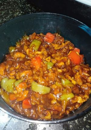 A picture of Chilli mushroom.