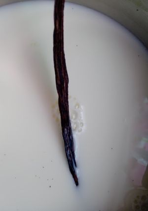 Una foto de Mousse de vainilla