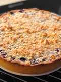 Shortbread-Pudding-Heidelbeerkuchen