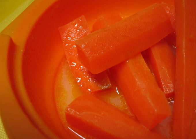 Step-by-Step Guide to Prepare Super Quick Homemade Easy Microwaved Glazed Carrots for Bentos