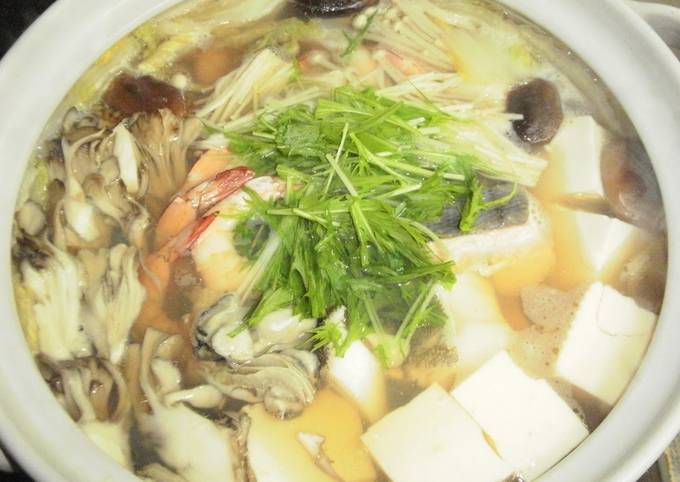 Steps to Make Quick Ultimate Japanese Hot Pot with Seafood