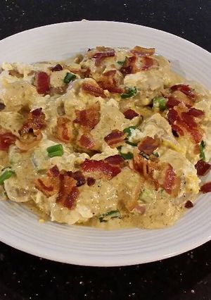 A picture of Creamy Buffalo Pork Tenderloin Medallions.