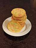 White Chocolate Cookies with Hoiday Cocolate Chips