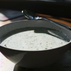 A picture of Bulgarian Yogurt Soup (Tarator).