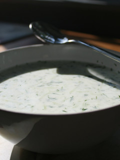 A picture of Bulgarian Yogurt Soup (Tarator).