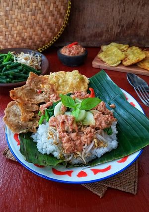 Foto resep Nasi Pecel Sambal Tumpang Khas Solo