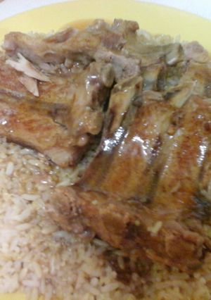 A picture of BBQ RIBS with SAUCE (Irmgards).