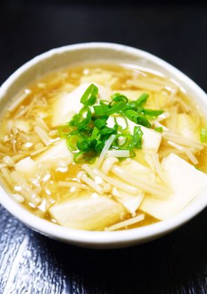 A picture of Easy Cooking in One Pot - Silken Tofu with Mushroom Ankake Sauce.