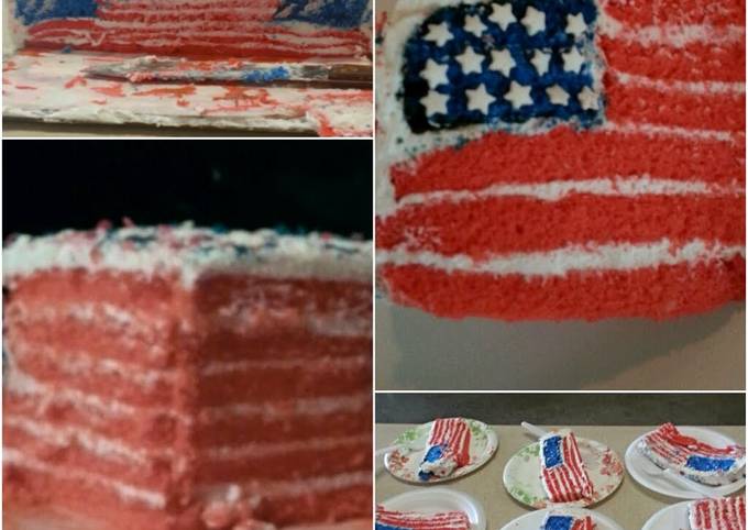 Tinklee's 4th of July Flag Cake (2 ways)