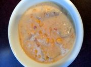 A picture of corn chowder