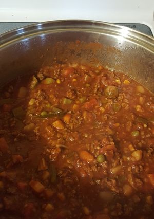 A picture of Semi Homemade Vegetable Beef Soup.