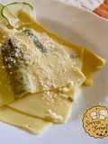 Raviolo aperto Mojito style